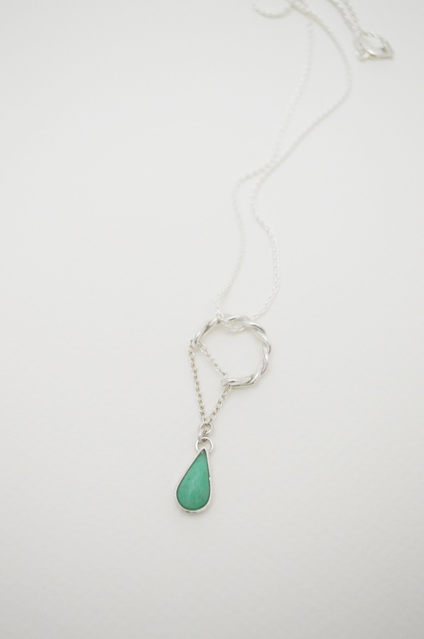 Chrysoprase_SilverNeclace_1